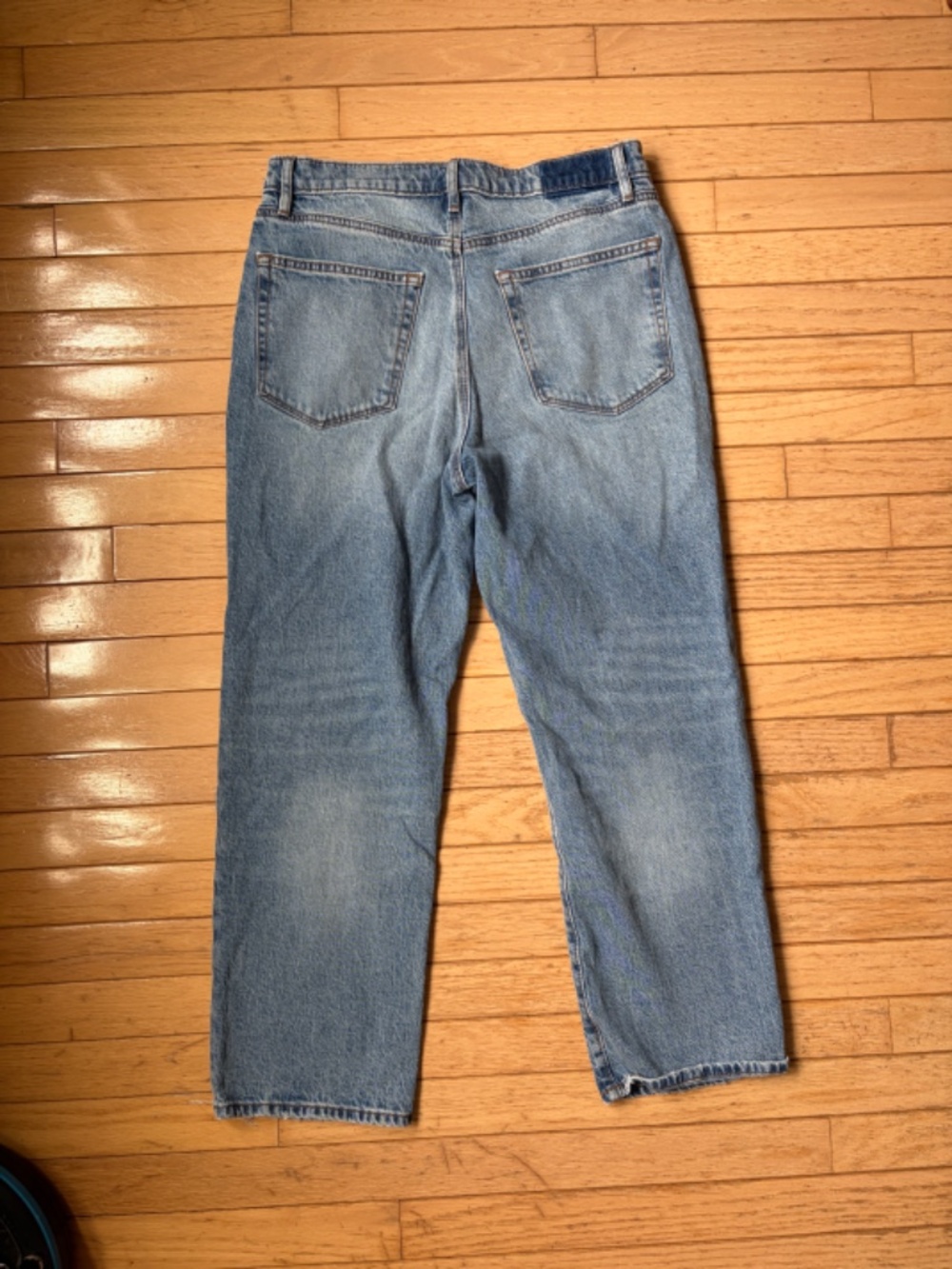 Loft Rivete High Rise Straight Jean - Picture 3 of 4